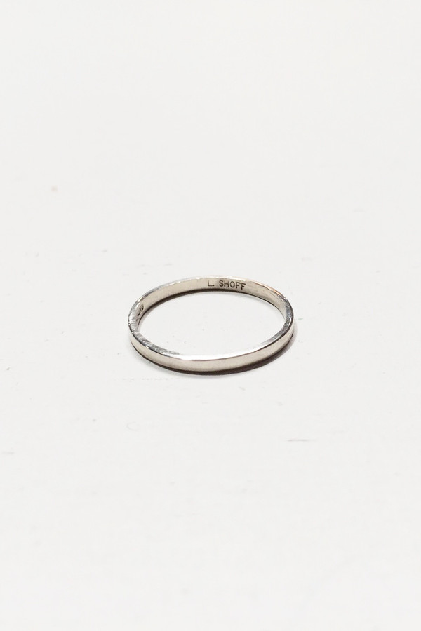 L. SHOFF Sterling Silver Simple Band L. SHOFF Sterling Silver Simple Band