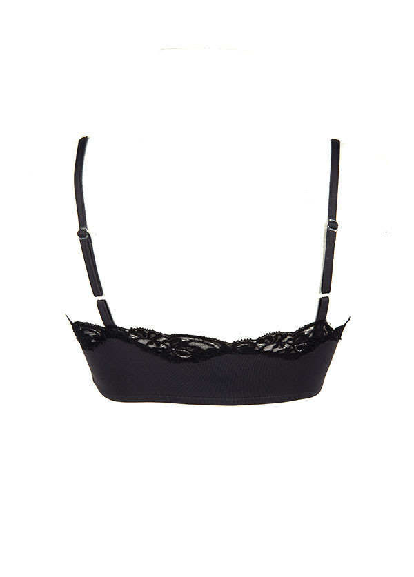 Only Hearts - Delicious Balconette Bralette in Gunmetal and Black Only Hearts - Delicious Balconette Bralette in Gunmetal and Black