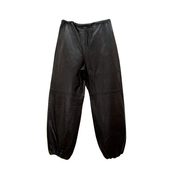 Leather Sweatpants in Black Leather Sweatpants in Black