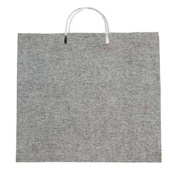 Slow and Steady Wins the Race Metal Clip Handle Bag in Wool Melton Slow and Steady Wins the Race Metal Clip Handle Bag in Wool Melton