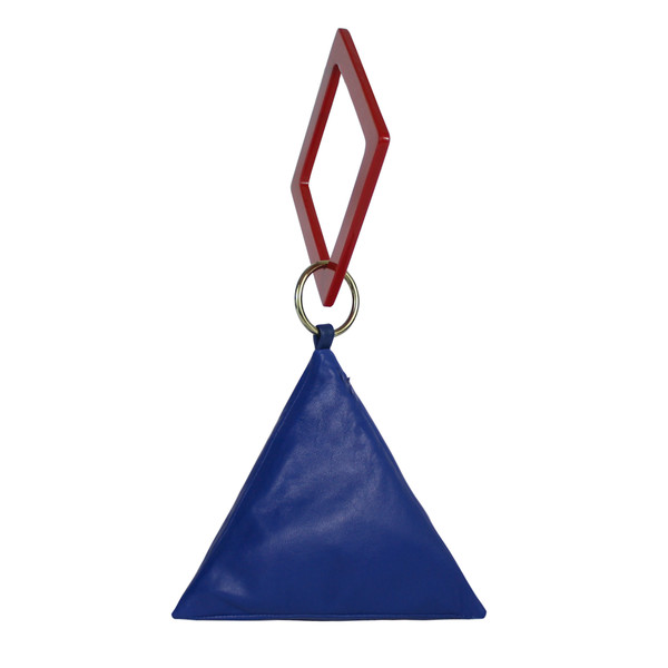Pyramid Bag with Geometric Handle Pyramid Bag with Geometric Handle