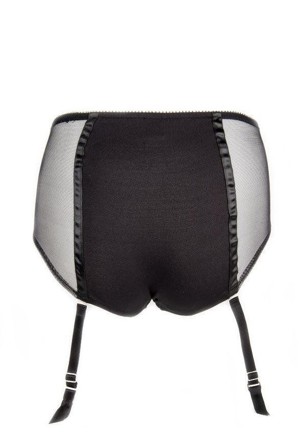 Only Hearts - Lou Lou Hipster with Garter in Black Only Hearts - Lou Lou Hipster with Garter in Black
