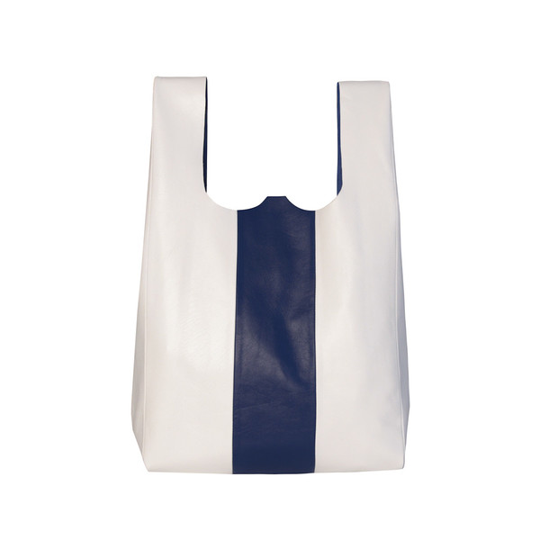 Vertical Bodega in Blue and White Vertical Bodega in Blue and White