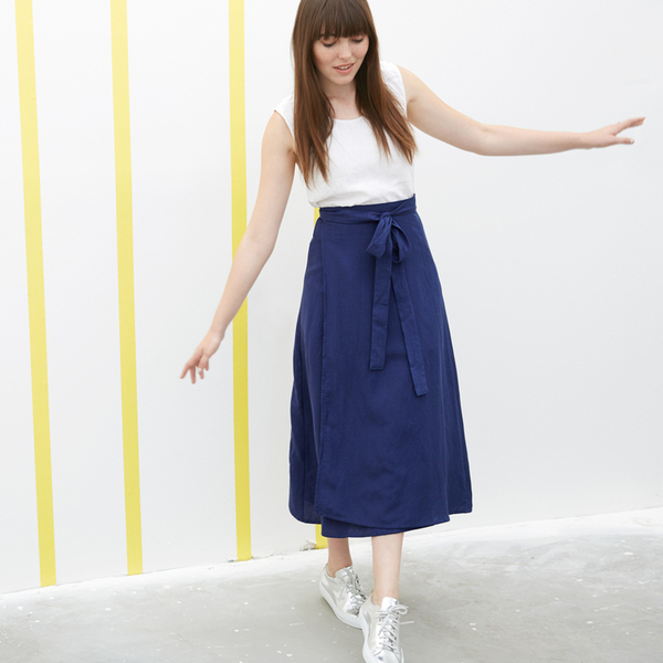 Ali Golden Wrap Skirt - Blue Ali Golden Wrap Skirt - Blue