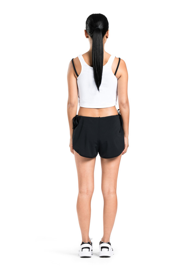 Beth Richards Gwen Top - White Crop Top With Shelf Bra Beth Richards Gwen Top - White Crop Top With Shelf Bra
