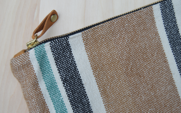 Ceri Hoover Bags Natural Stripe Waller Clutch Ceri Hoover Bags Natural Stripe Waller Clutch