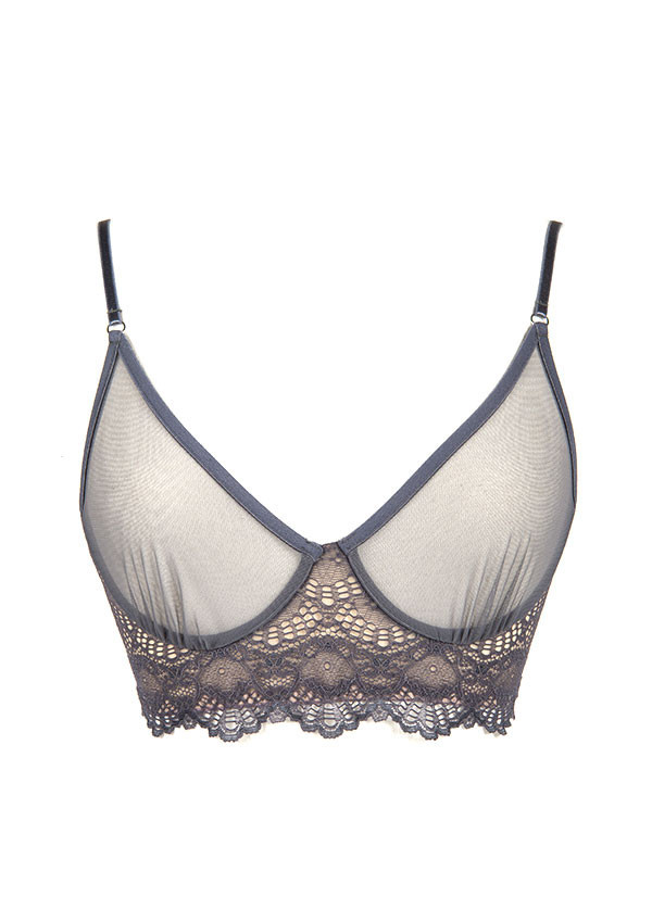 Only Hearts - Whisper Sweet Nothings Soft Cup Bra in Misty / Gunmetal Only Hearts - Whisper Sweet Nothings Soft Cup Bra in Misty / Gunmetal