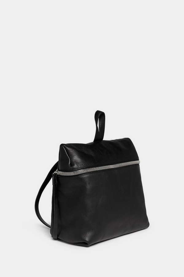 Kara Black Smooth Leather Backpack Kara Black Smooth Leather Backpack