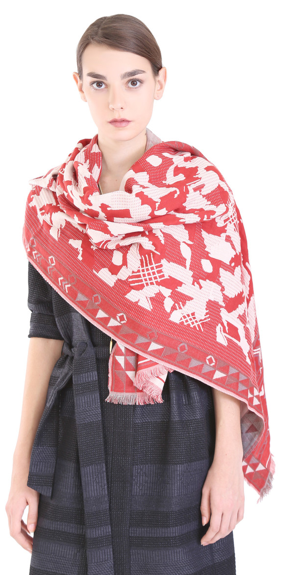Hoss Intropia Paprika Pattern Scarf Hoss Intropia Paprika Pattern Scarf