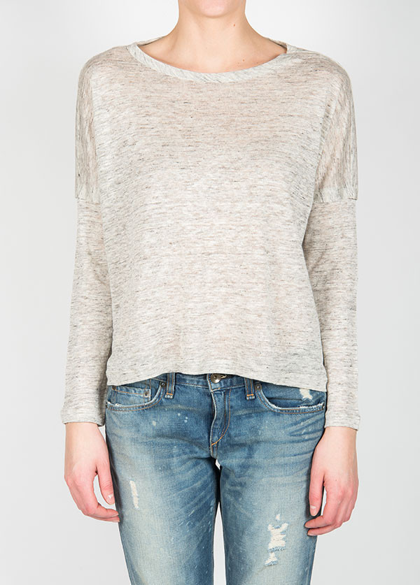 Rag & Bone - Deal Long Sleeve Tee in Fog Rag & Bone - Deal Long Sleeve Tee in Fog