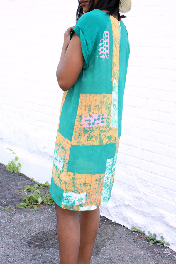 Osei-Duro Osei Duro Deni Dress (Green Rubics) Osei-Duro Osei Duro Deni Dress (Green Rubics)