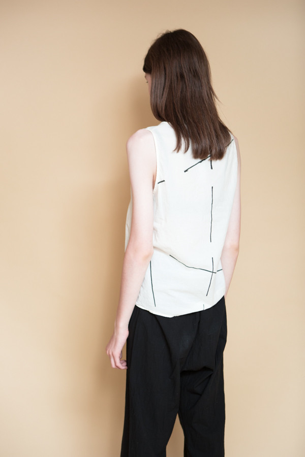 Uzi NYC Beams Tank / Cream Uzi NYC Beams Tank / Cream