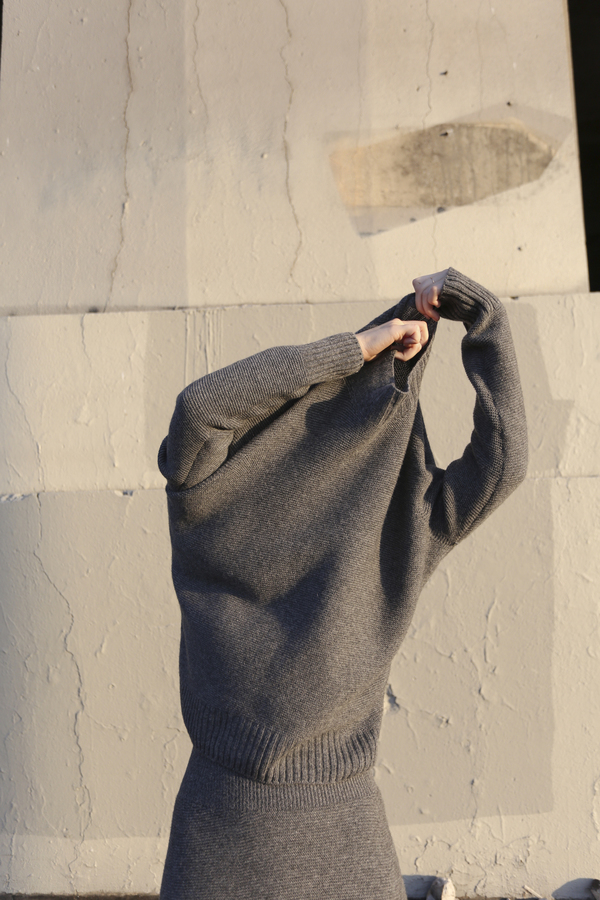 PRE-ORDER - Objects Without Meaning Mock Neck Sweater, Grey PRE-ORDER - Objects Without Meaning Mock Neck Sweater, Grey