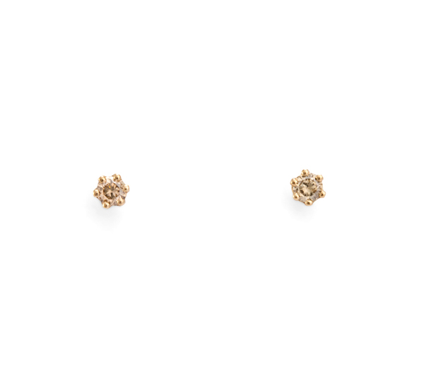 14K Brown Diamond Studs by Satomi Kawakita 14K Brown Diamond Studs by Satomi Kawakita