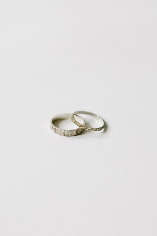 L. SHOFF Sterling Silver Thin Pattern Band L. SHOFF Sterling Silver Thin Pattern Band