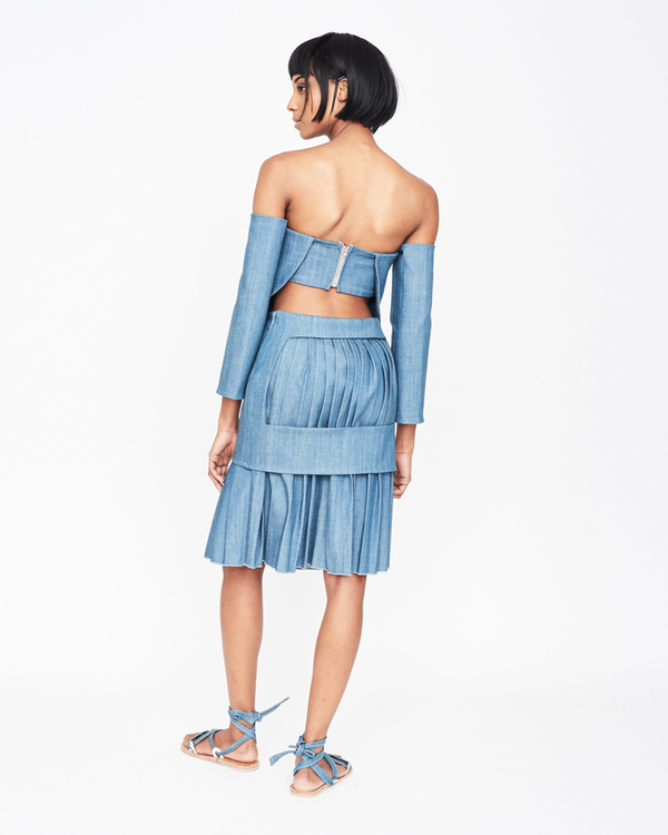 William Okpo Jassine Halter Denim William Okpo Jassine Halter Denim