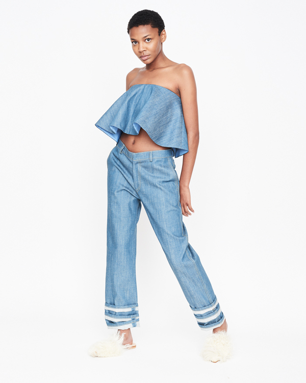 William Okpo Deemy Triple Cuff Jean William Okpo Deemy Triple Cuff Jean