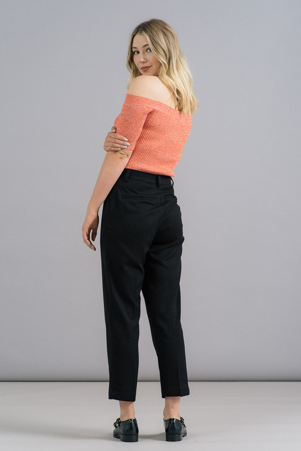 Ganni Michi Rib Off-The-Shoulder Top Ganni Michi Rib Off-The-Shoulder Top