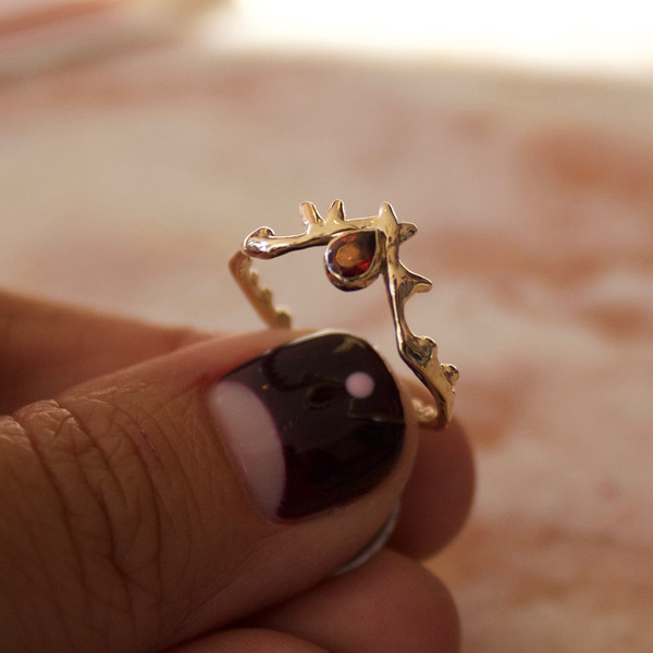 garnet crown of thorns ring garnet crown of thorns ring