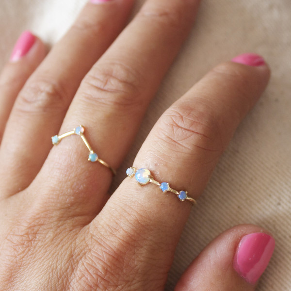 Wwake Opal rings Wwake Opal rings