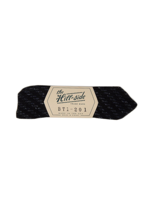 The Hill-Side - Beach Cloth Stripe Bow Tie, Black and Navy The Hill-Side - Beach Cloth Stripe Bow Tie, Black and Navy