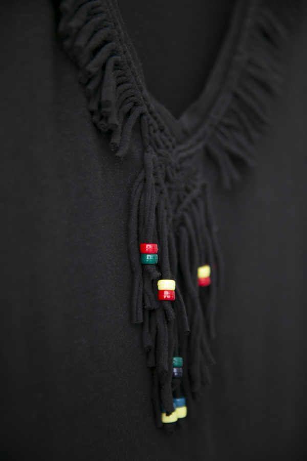 Leon & Harper Tintin Washed Black Fringe Shirt Leon & Harper Tintin Washed Black Fringe Shirt