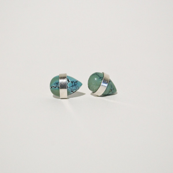 BLTN - Turquoise Cabochon Studs BLTN - Turquoise Cabochon Studs