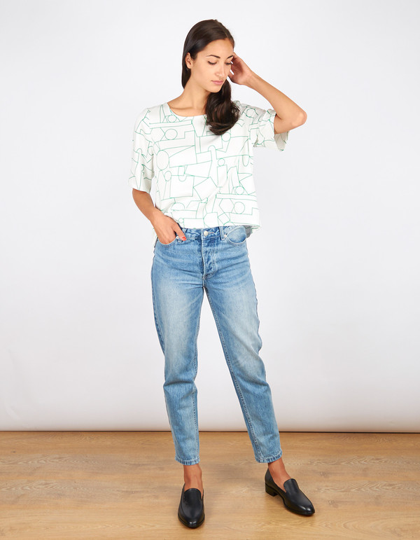 Dusen Dusen Big Tee Blockhead Green Dusen Dusen Big Tee Blockhead Green