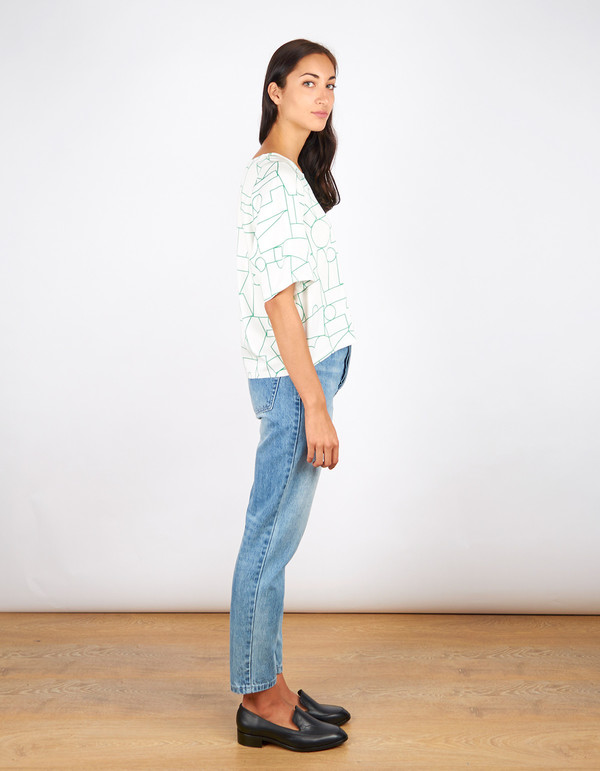 Dusen Dusen Big Tee Blockhead Green Dusen Dusen Big Tee Blockhead Green