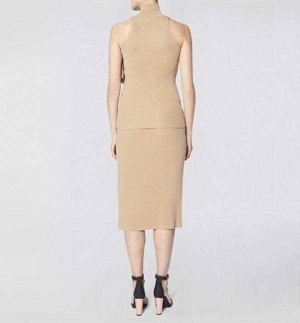 Ryan Roche Camel Ruffle Top Ryan Roche Camel Ruffle Top