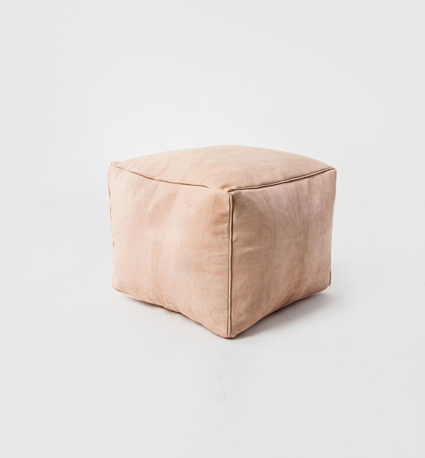 MindaHome Cube Leather Pouf MindaHome Cube Leather Pouf