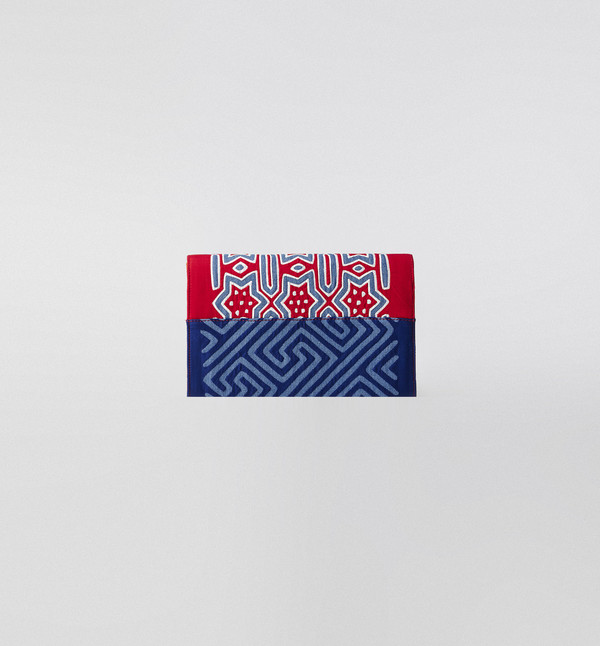 Mola Sasa Mola Denim Clutch Red Mola Sasa Mola Denim Clutch Red