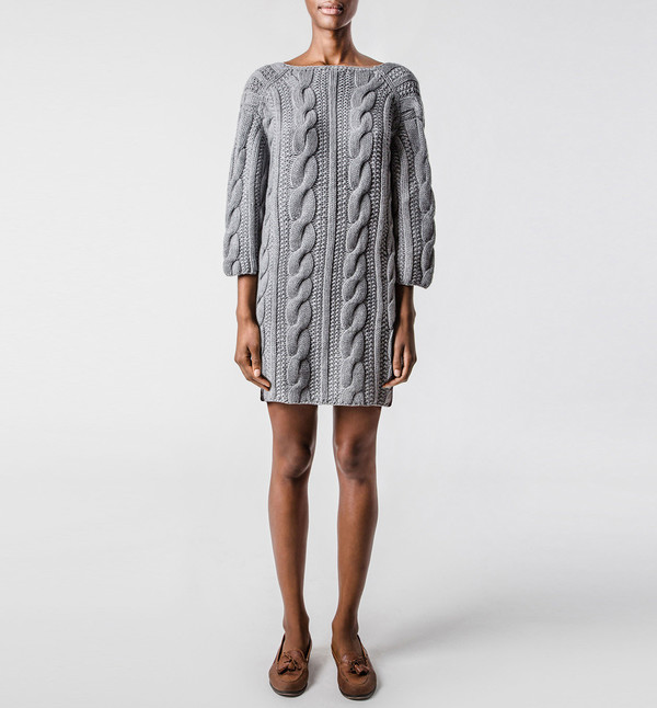 Ryan Roche V-Back Sweater Gray Ryan Roche V-Back Sweater Gray