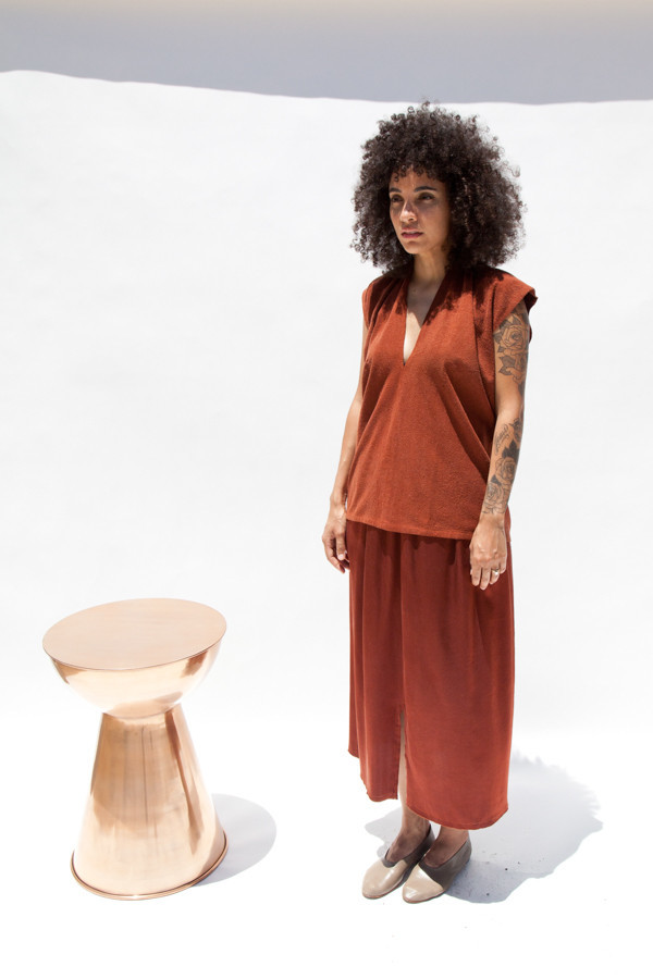 Miranda Bennett Rust Everyday Top | Silk Miranda Bennett Rust Everyday Top | Silk