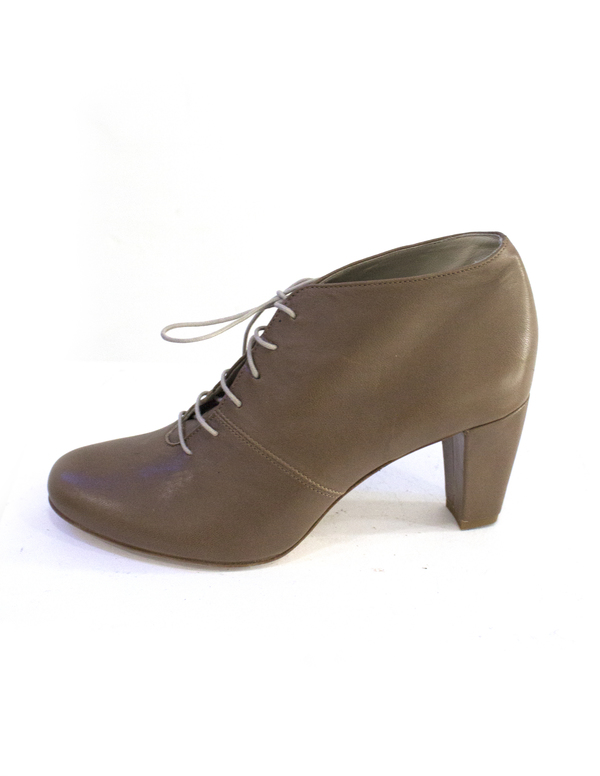 Anniel Scarpa Heel Ankle Boot Natural Anniel Scarpa Heel Ankle Boot Natural