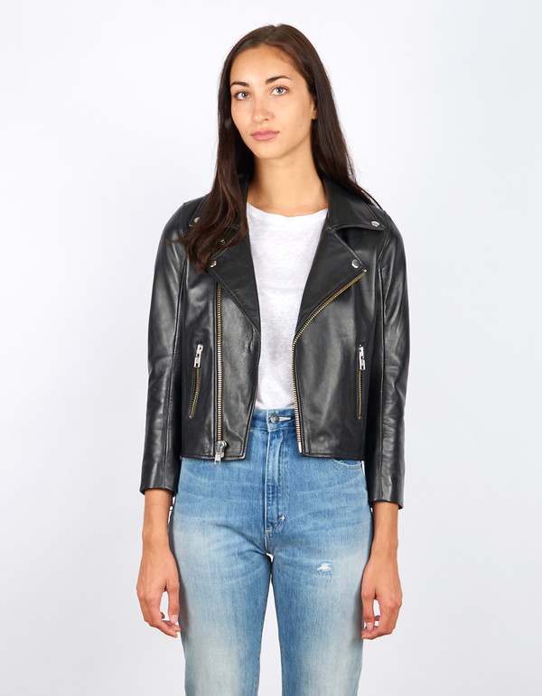 Ganni Passion Biker Jacket Black Ganni Passion Biker Jacket Black