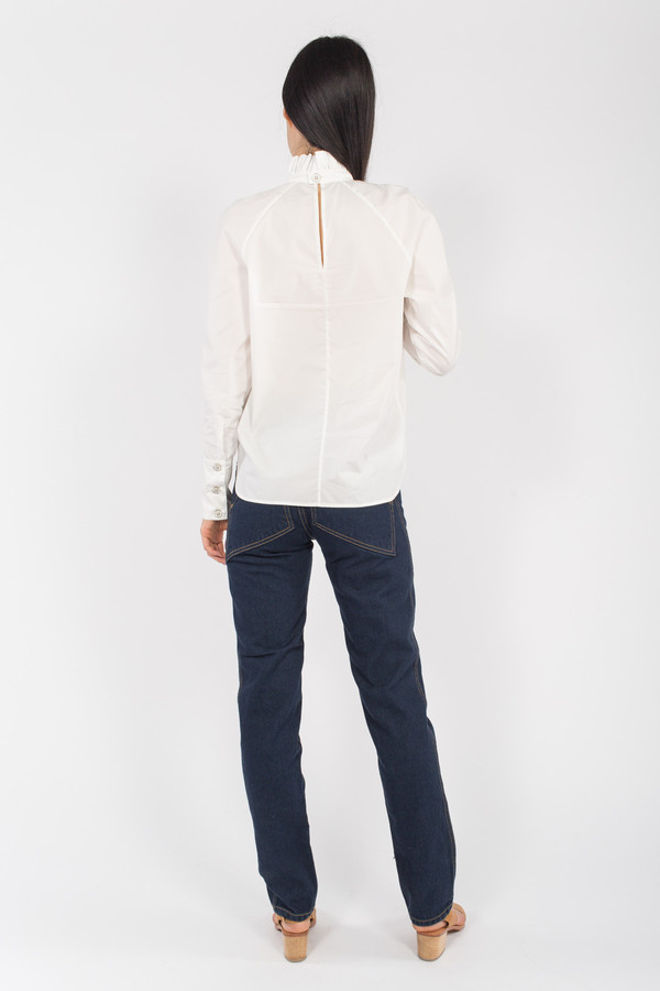 Suzanne Rae Ruffle Neck Raglan Top Suzanne Rae Ruffle Neck Raglan Top