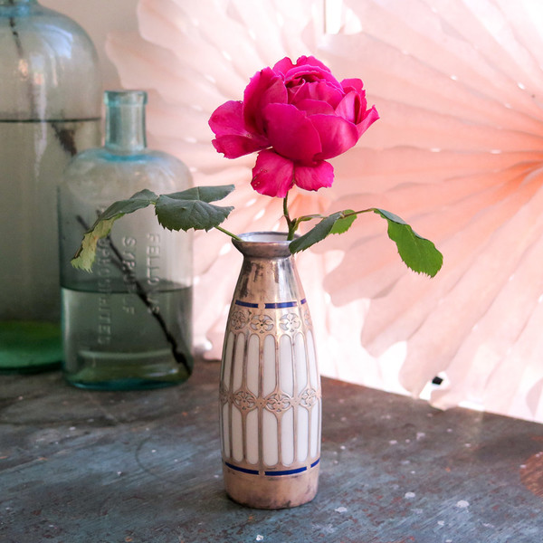Erica Tanov silver overlay vases Erica Tanov silver overlay vases