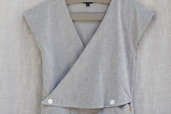 Atacama Jumpsuit in Cream Stripe Seersucker Atacama Jumpsuit in Cream Stripe Seersucker