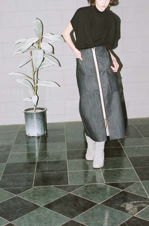 Alexa Stark denim envelope skirt Alexa Stark denim envelope skirt