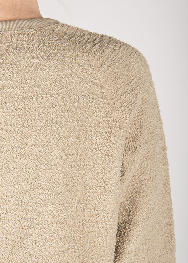 The West is Dead - Reversible Crew Neck Sweatshirt in Brindle Grey The West is Dead - Reversible Crew Neck Sweatshirt in Brindle Grey