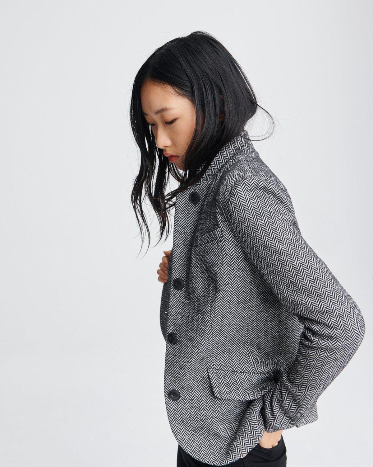 Rag & Bone Slade herringbone blazer Black Multi Garmentory