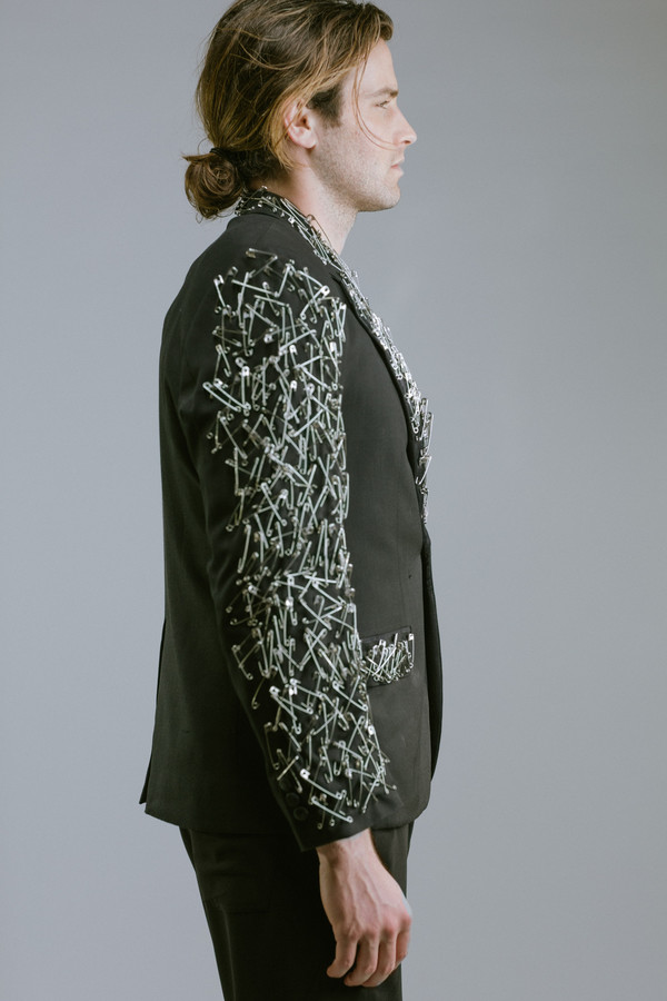 Any Old Iron Safety Pin Blazer Any Old Iron Safety Pin Blazer