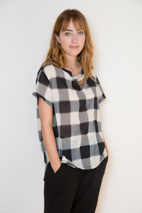 Stateside Gauze Plaid Blouse Stateside Gauze Plaid Blouse