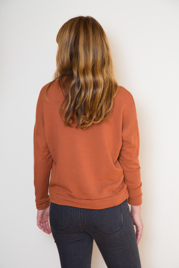 Stateside Rust Long Sleeve Sweatshirt Stateside Rust Long Sleeve Sweatshirt
