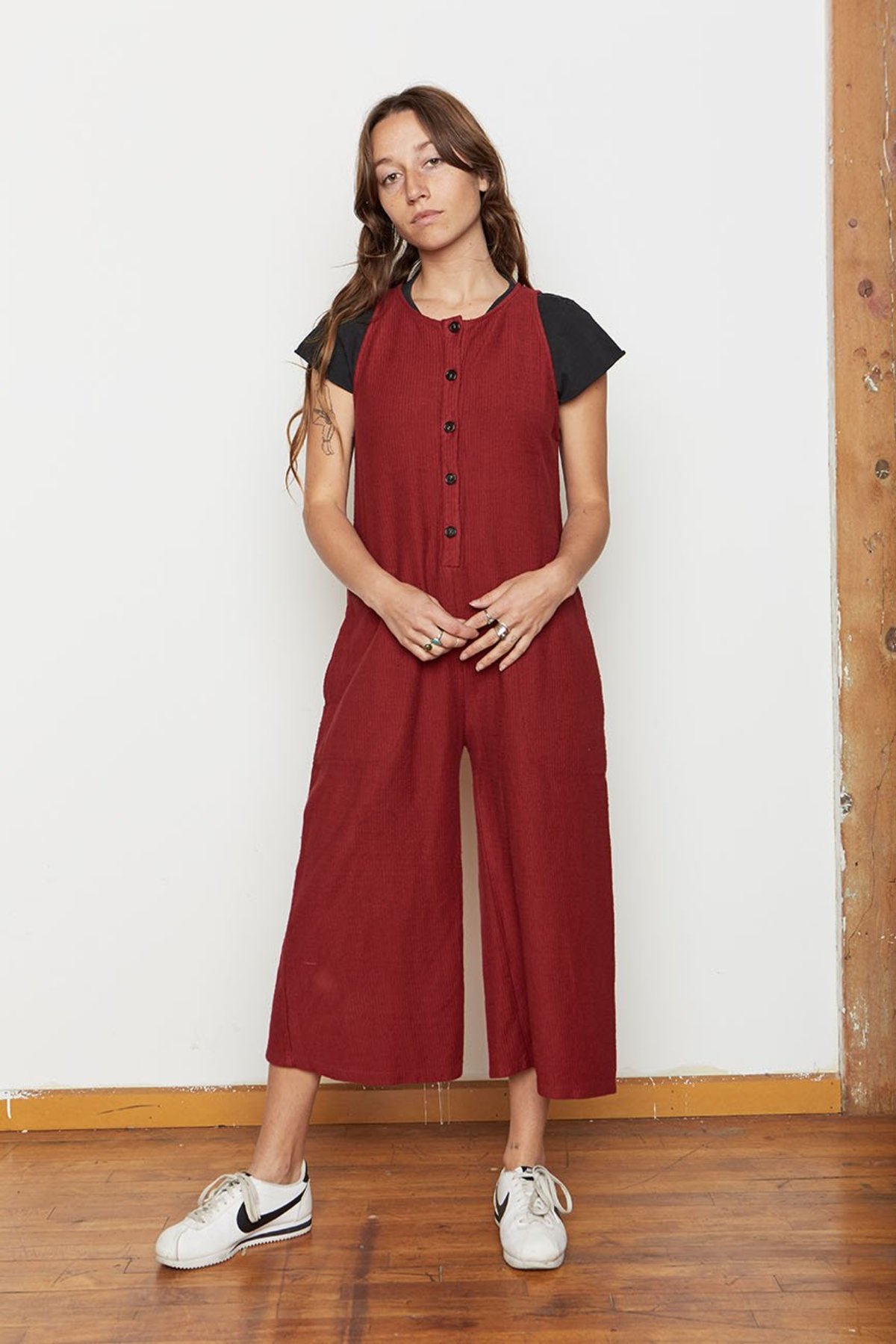 cotton lounge jumpsuit