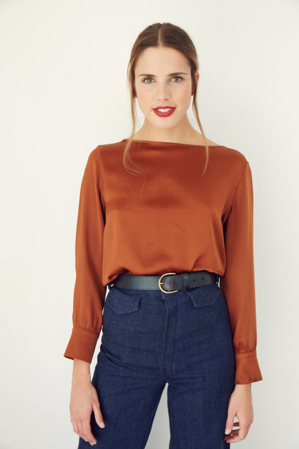 BETWEEN TEN Alpine Blouse - Rust BETWEEN TEN Alpine Blouse - Rust