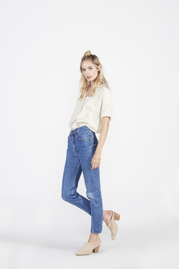 August Button Down - Ivory August Button Down - Ivory