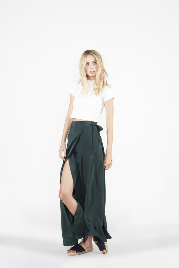 Siena Wrap Skirt - Green Siena Wrap Skirt - Green