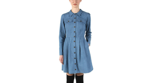 Birds of North America Hoatzin Dress (Faded) POP-UP SALE Birds of North America Hoatzin Dress (Faded) POP-UP SALE